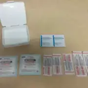 Johnson & Johnson First Aid Travel Kit Gauze Band-Aids Cleaning Wipes