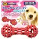 日本 多格漫DoggyMan 鏤空橡膠玩具-紅色啞鈴S