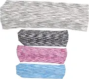 [WHAMVOX] 4pcs Sports Headband Breathable Elastic Sweatband for Women Running Headband Decorative Hairband Yoga