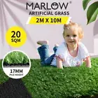 Marlow Artificial Grass Synthetic Turf Fake Plastic Plant 17mm 20SQM Lawn 2x10m
