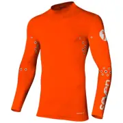 Seven 2020005-801-XL Zero Blade Laser Cut Compression Jersey X-Large Flo Orange