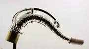 Handmade Silver plated SBA style hand hammered copper tenor saxophone neck1pc