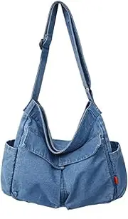 [Sumleno] Bohemian Hipster Hobo Boho Hippie Crossbody Bag Purse Canvas Sling Bag Aesthetic Tote Large Handbags Fairy Grunge Bag