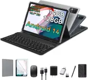 Android 14 Tablet 10.1 Inch Incell Large Screen, 2025 Latest 4G Cellular Tablet