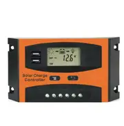 30A Solar Charge Controller 12V/24V Dual USB Solar Panel Battery Regulator