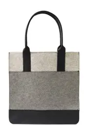 Graf Lantz Jaunt Merino Wool Tote in Granite /Black at Nordstrom, Size Large Granite/Black