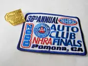 NHRA 2000 Official 36th Annual Auto Club Finals Drag Racing Event Patch & Pin