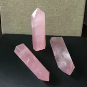 40-50mm Rock Pink Rose Quartz Crystal Point Healing Mineral Rock Stone Nature F