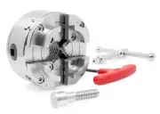 WEN LA4374 3.75 4-Jaw Self-Centering Keyed Lathe Chuck Set with 1-Inch x 8TPI