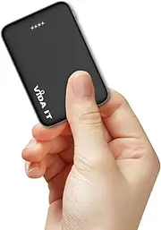Vida IT Small Power Bank for Heated Vest Coat Jacket 2A 5V Portable Charger 5000mAh External Battery Pack for iPhone 7 8 X Samsung Galaxy S8 S9 S10 Huawei Android Mobile Phone, Mini USB Power Pack DC