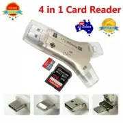4 in1 USB i-Flash Drive HD Micro Gold Card Reader for iPad iPhone Android PC OD