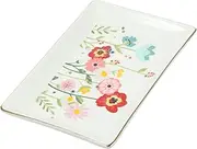 Ceramic Jewelry Storage Tray Sushi Platter Utensil Organizer Tray Fish Platter Soap Tray Perfume Trays for Vanity Dinner Plates Coffee Table Tray Ring Disk Ceramics Food/390 (Color : As Shown 1, Siz