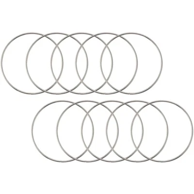 10 Pack 4 Inch Silver Dream Catcher Metal Rings Hoops Wreath Macrame Creati T2M9