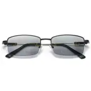 Multifocal Photochromic Progressive Reading Glasses Men Anti-Reflective Half-Fra