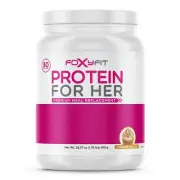 FoxyFit Protein for Her Caramel Mocha Whey Protein Powder with CLA and Biotin...