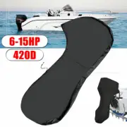 6-15HP 420D Full Outboard Boat Motor Engine Cover Black Dust Rain Protection