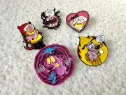 Courage the Cowardly Dog Enamel Metal Lapel Pin Cartoon