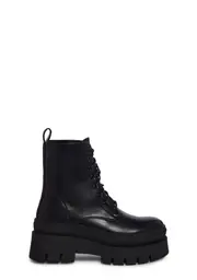 Back N’ Forth Combat Boots- Black