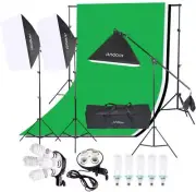 Andoer Photography Lighting Kit 6.6ft x 10ft Background Support System