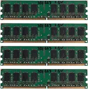 Mellisso 4X 2GB DDR2 PC2-5300 667MHz 240Pin 1.8V Desktop DIMM Memory RAM for, for AMD(2GB/667)