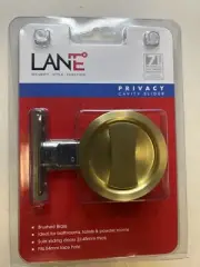 Lane Privacy Cavity Slider Brushed Brass (L536972) - New