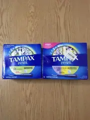 Open Boxes Bundle Of 86 Tampax Tampons Pearl 46-Super 30-Regular 10-Lites