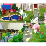 Grass Powder Green Man-made Areas Model Railway Model Tree Powder 3 Mm