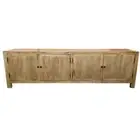 MAGNOLIUS SOLID OAK RUSTIC ETU TV ENTERTAINMENT UNIT 4 DOORS