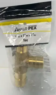 Apollo Retail 1 In. x 1 In. x 1 In. Barb Brass PEX Tee, Type A EPXT11 Apollo
