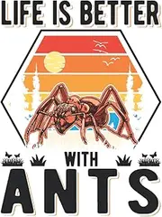 Notebook With Ants: Life is better with Ants Ants Fire / 6x9 Inches / 120 graph Sites