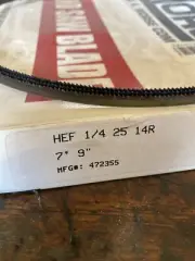 Morse Zhear14 -7'8-1/2 Band Saw Blade, 7 Ft. 8-1/2 In L, 1/4" W, 14 Tpi, 0.025"