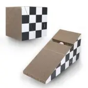 Cat Scratching Board with Ball Triangle Cat Scratching Cardboard Multiple Scr...