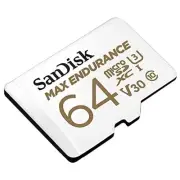 64GB MAX Endurance microSDXC Card with Adapter for Home Security Cameras and