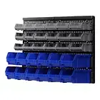 Giantz 30 Bin Wall Mounted Rack Storage Tools Organiser Shed Work Bench Garage