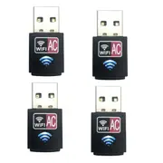 4PCS Dual Band 600Mbps USB WiFi Wireless Dongle AC600 Lan Network Adapter 2.4GHz 5GHz