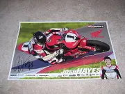 Signed Josh Hayes #4 Erion Honda 2008 Poster CBR600RR