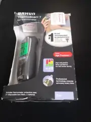 Braun Thermoscan 7 Battery Powered Infrared Digital In Ear Thermometer W/ Filter
