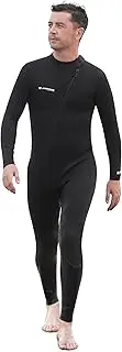 LayaTone Wetsuits for Men Wetsuit Women, 3mm Neoprene Wetsuit Full Body Front Zipper Wet Suits for Diving Snorkeling Surfing Swimming in Cold Water
