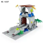 Building Blocks Middle Ages Tower Défense Architectural Bridge Model MOC Set