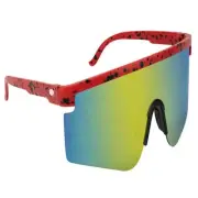 GLASSY SUN HATER MOJAVE BLACK/RED SPLAT SUNGLASSES