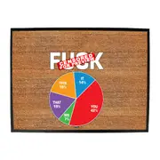 F K Statistics - Funny Novelty Doormat Man Cave Floor mat