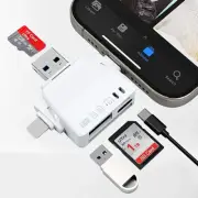 SD Card Reader for iPhone iPad USB C Lightning USB3.0 Multi Card Reader for SD