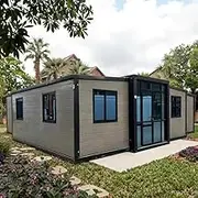 Expandable Modular Container Cabin 2 to 4 Bedroom Portable House for Tiny Home Living Office or Outdoor Accommodation