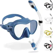 CRESSI F1 - Frameless Mask F1 or Combo Set Frameless Mask + Snorkel Dry for Diving and Snorkelling, One Size, Unisex