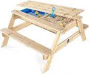 Plum Surfside Wooden Sand and Water Picnic Table
