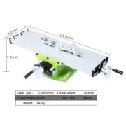 Mini Compound Bench Drilling Slide Table Worktable Milling Working Cross Table