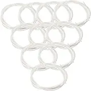 CATIEBYE Classic Guitar Strings 10 Sets Nylon Folk Guitar Strings Silver Plated Coated Copper Alloy Electroplated Core Replacement
