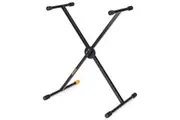 Hercules Foldable Music Instrument Single X Stand Holder for Keyboard Piano BLK
