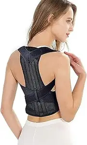 Corrector Back Brace Men and Women-Lumbar Support Belt Adjustable Straightener Mid,Upper Spine Support-Neck,Shoulder