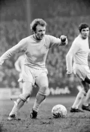 Billy Bremner in action for Leeds United against Crystal Palace du- Old Photo